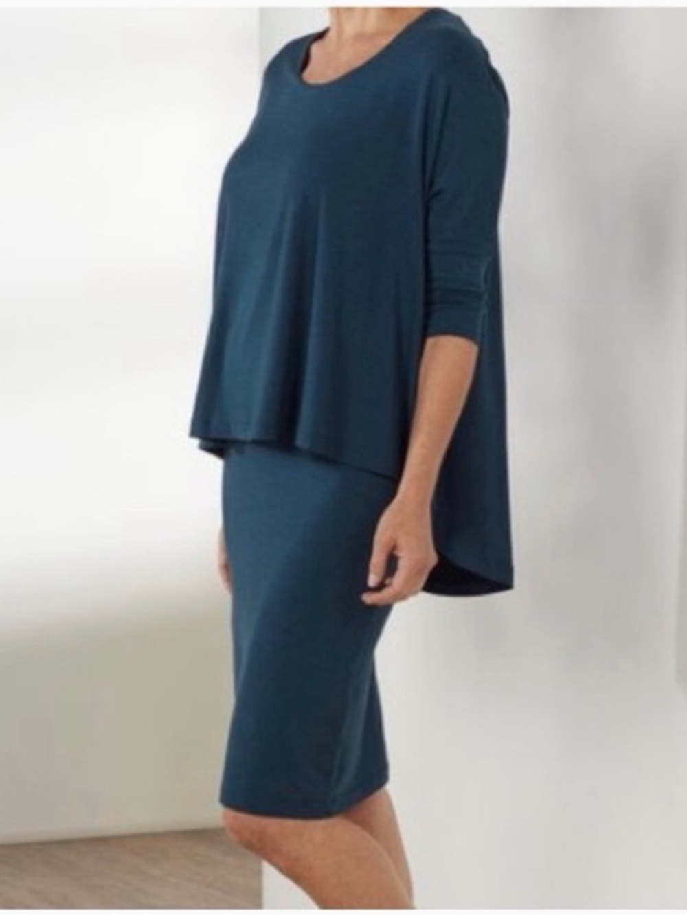 Soft Surroundings Perfect Layer Dress - Blue - Size M
